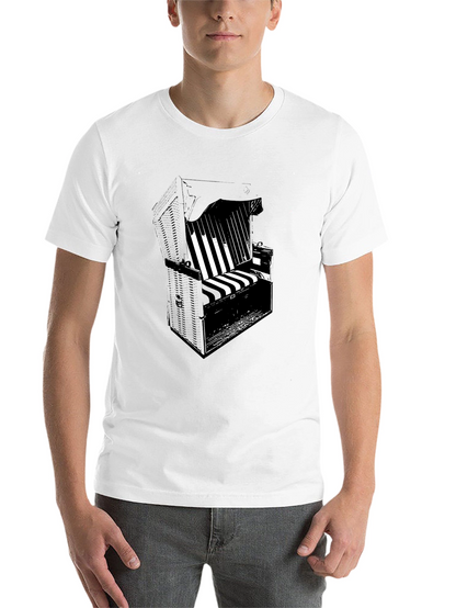 Beach Chair Graphic Black T-Shirt