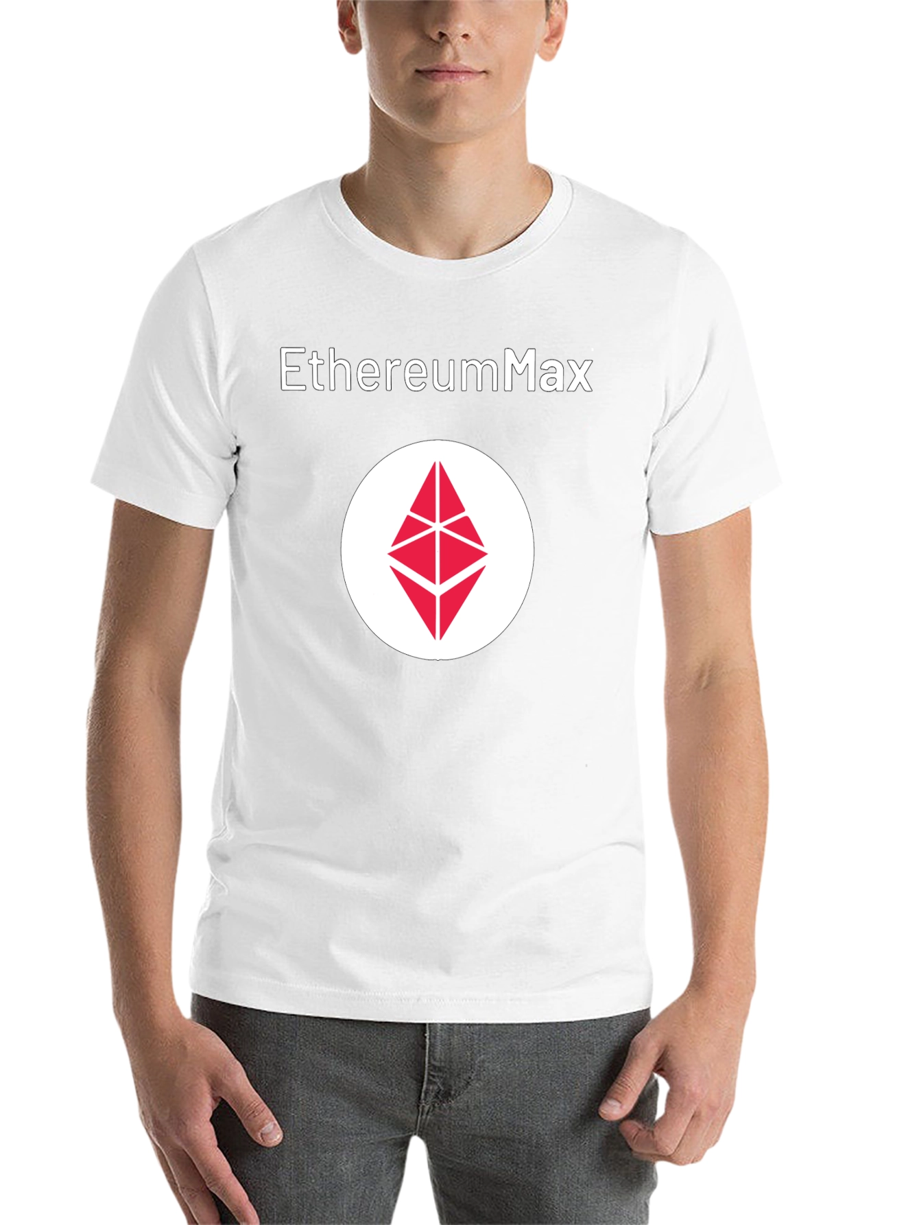 EthereumMax Logo Black T-Shirt