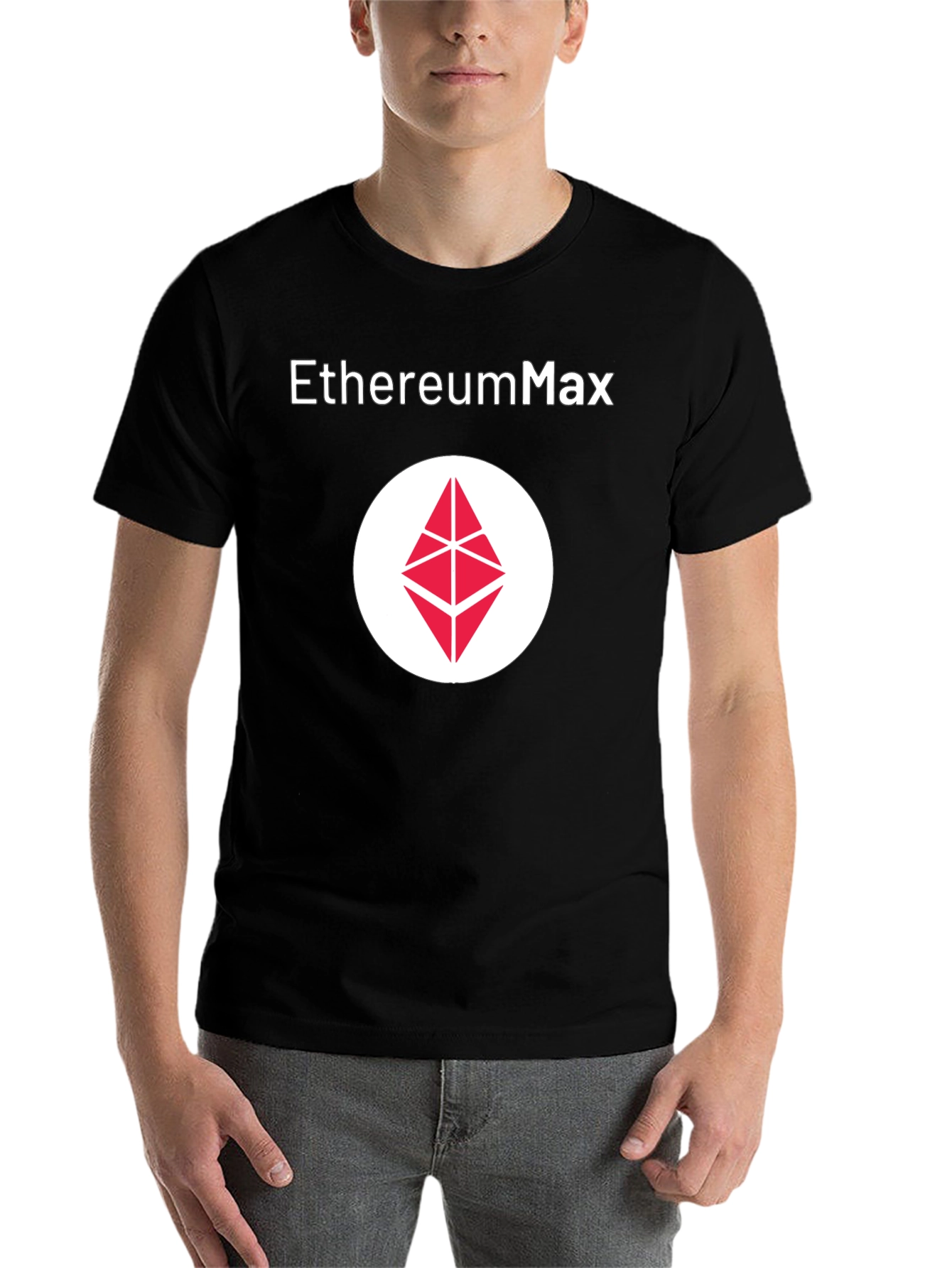 EthereumMax Logo Black T-Shirt