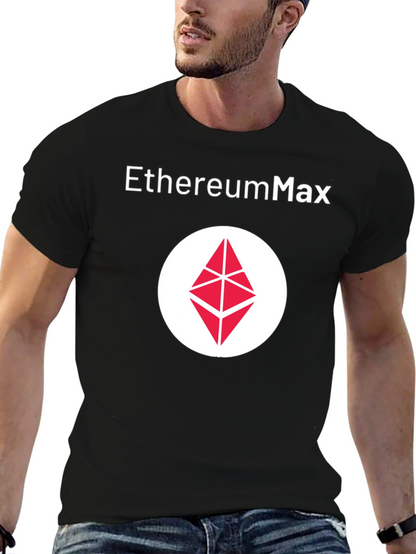 EthereumMax Logo Black T-Shirt