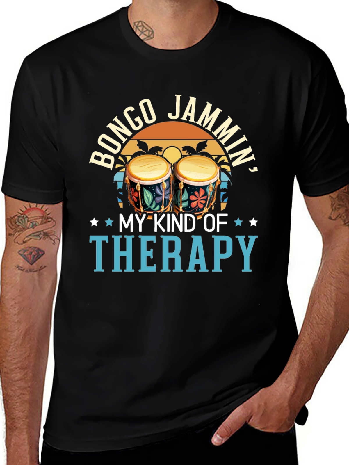Bongo Jammin Therapy Graphic Tee