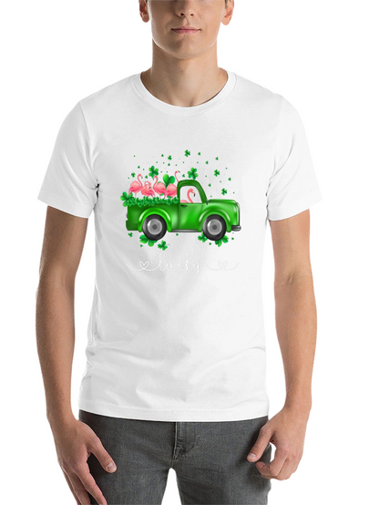 Lucky Flamingo Truck Graphic Tee