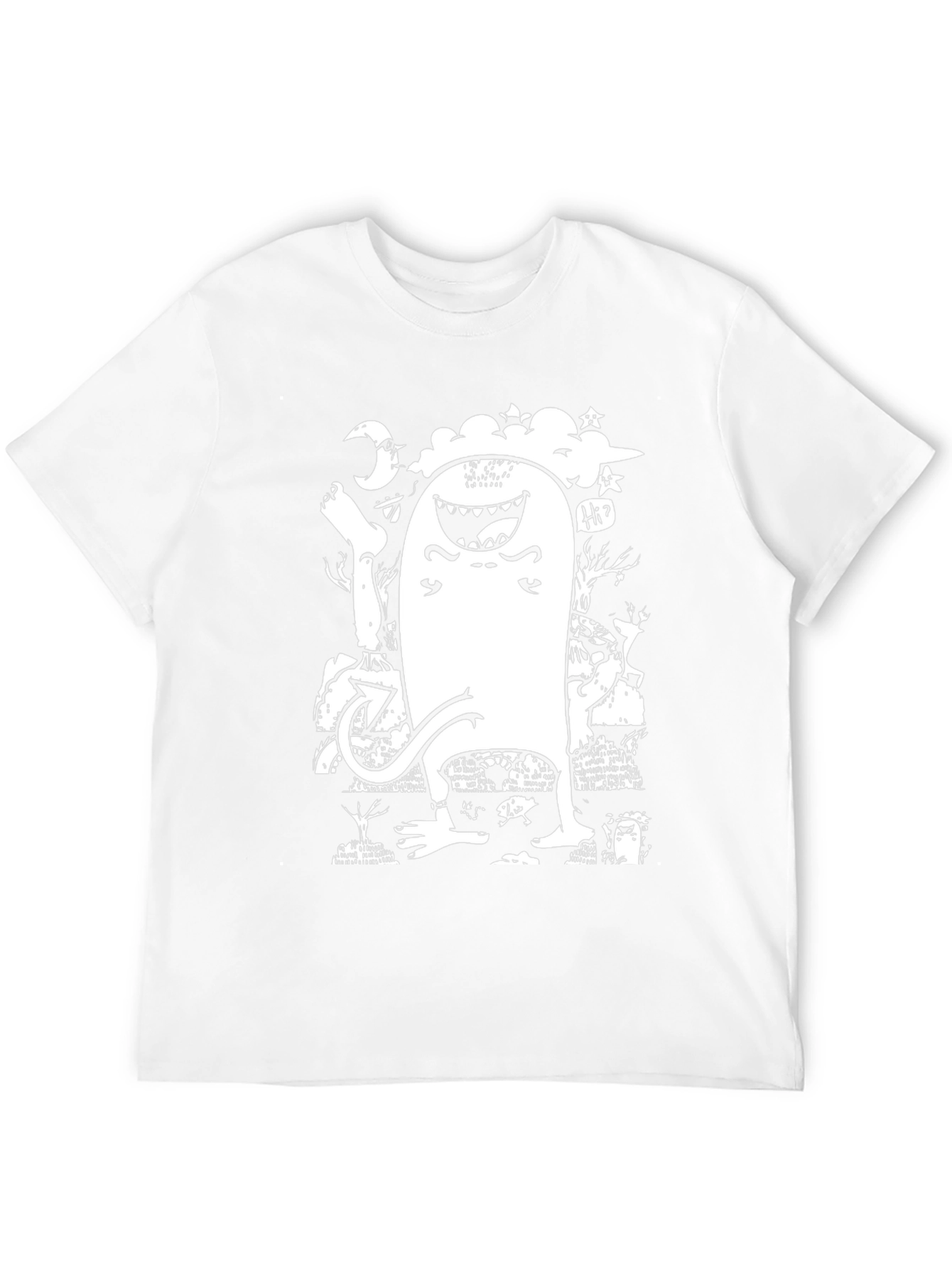 Monster Graphic T-Shirt - Black Cotton Tee
