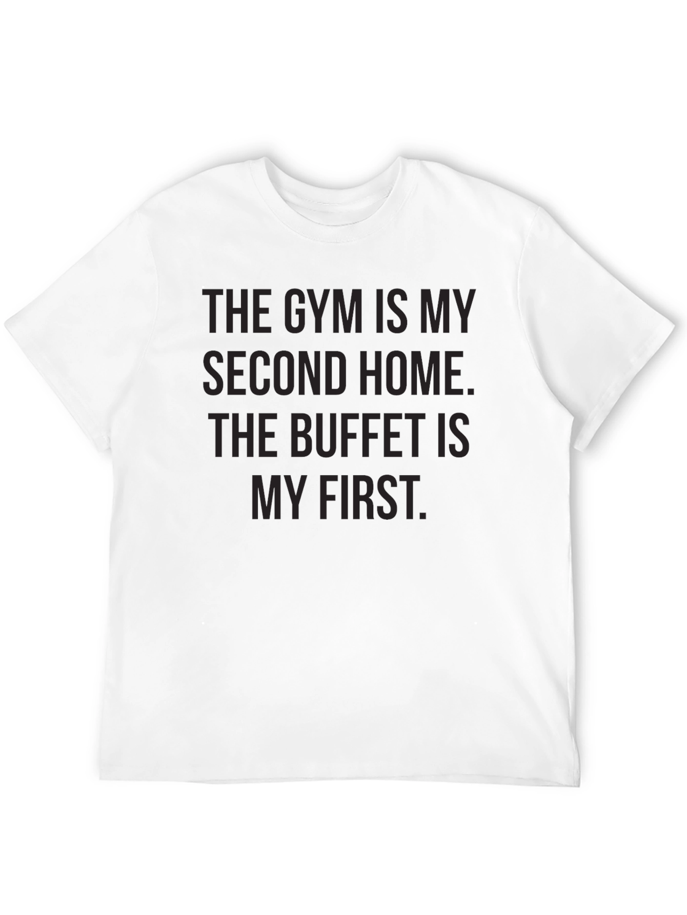 Gym & Buffet Funny Graphic Tee - Black