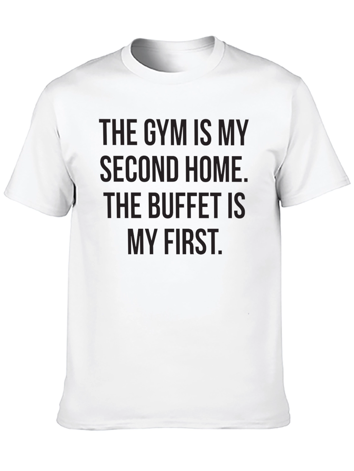 Gym & Buffet Funny Graphic Tee - Black