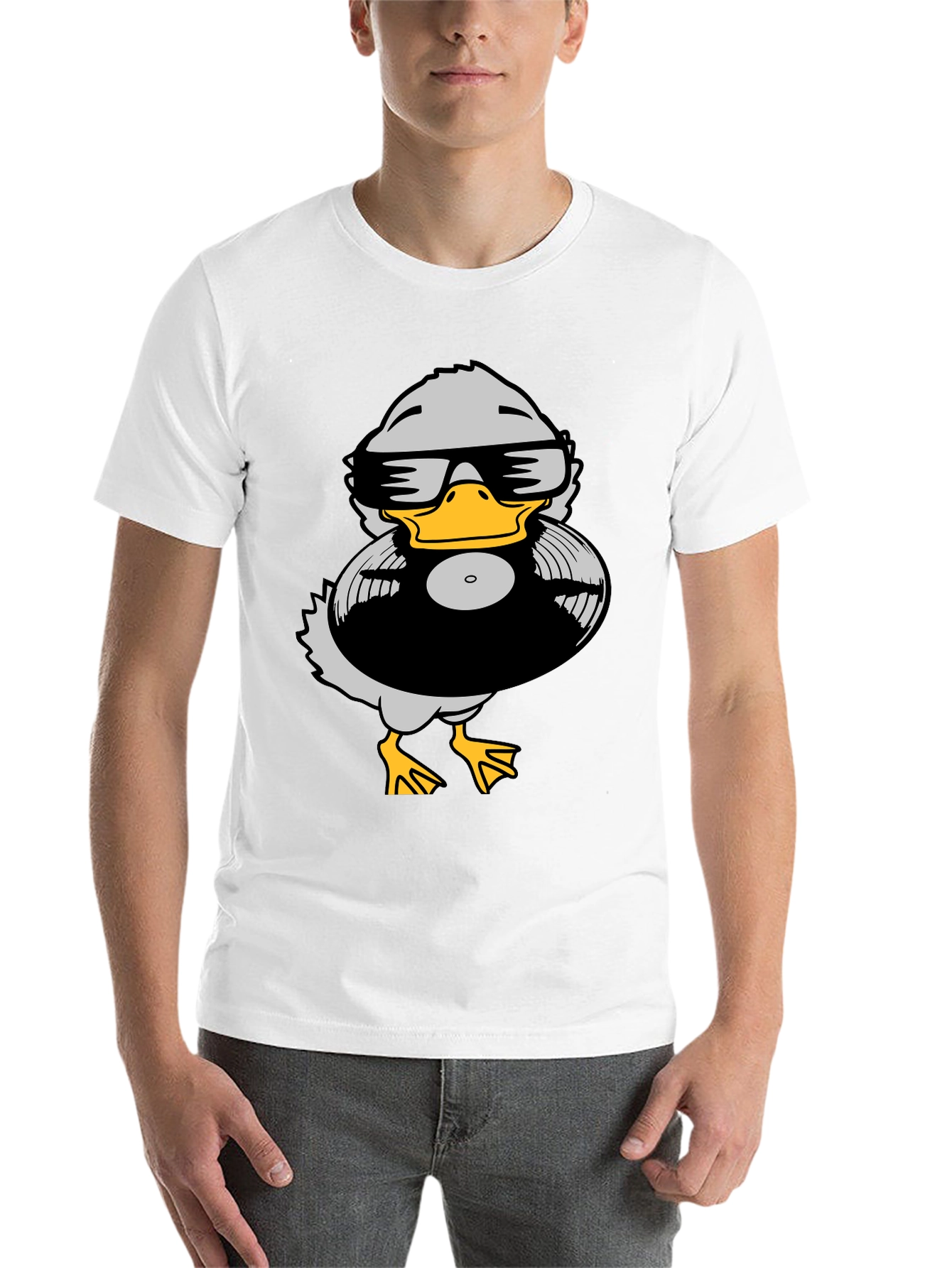 Duck DJ Graphic Tee - Black