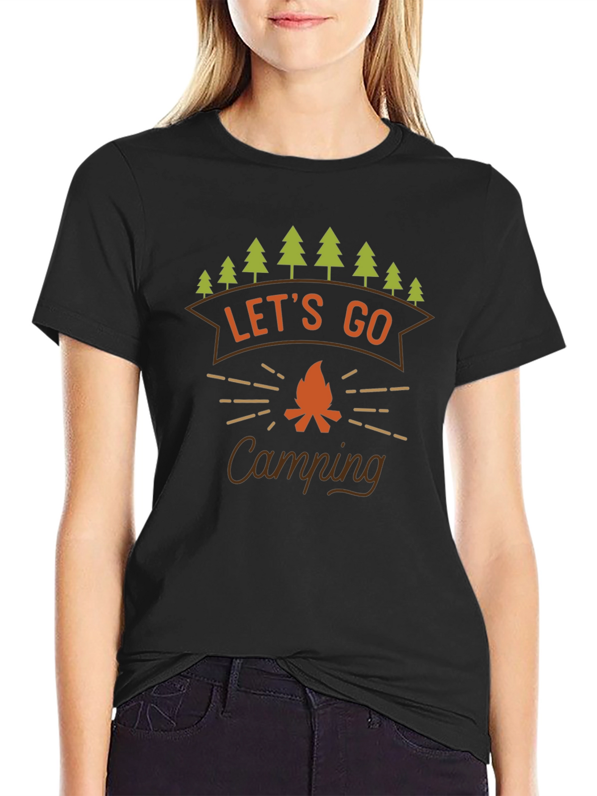 Lets Go Camping Graphic T-Shirt