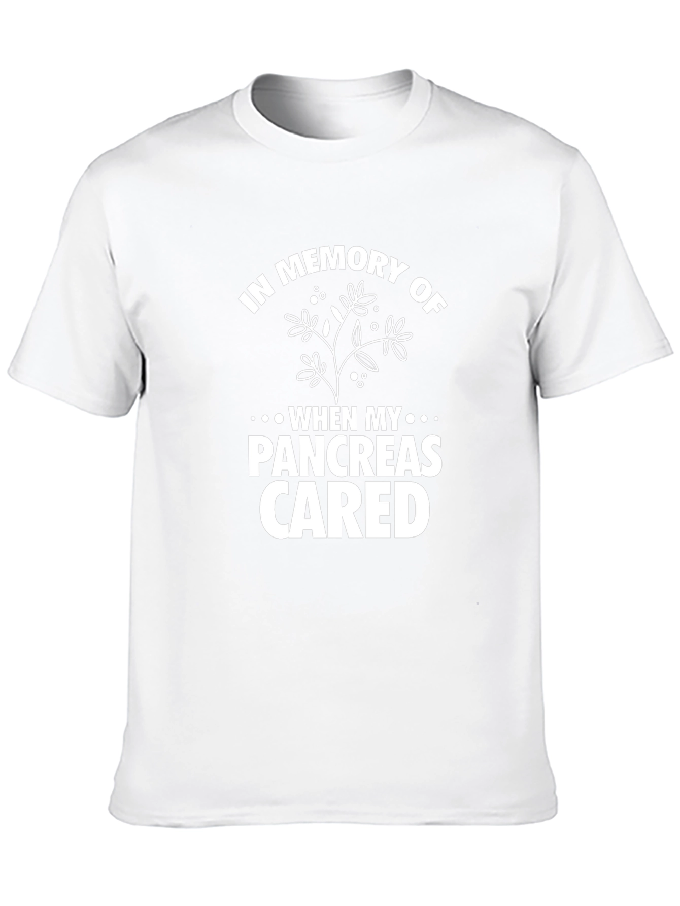 In Memory Of Pancreas T-Shirt Black Mens
