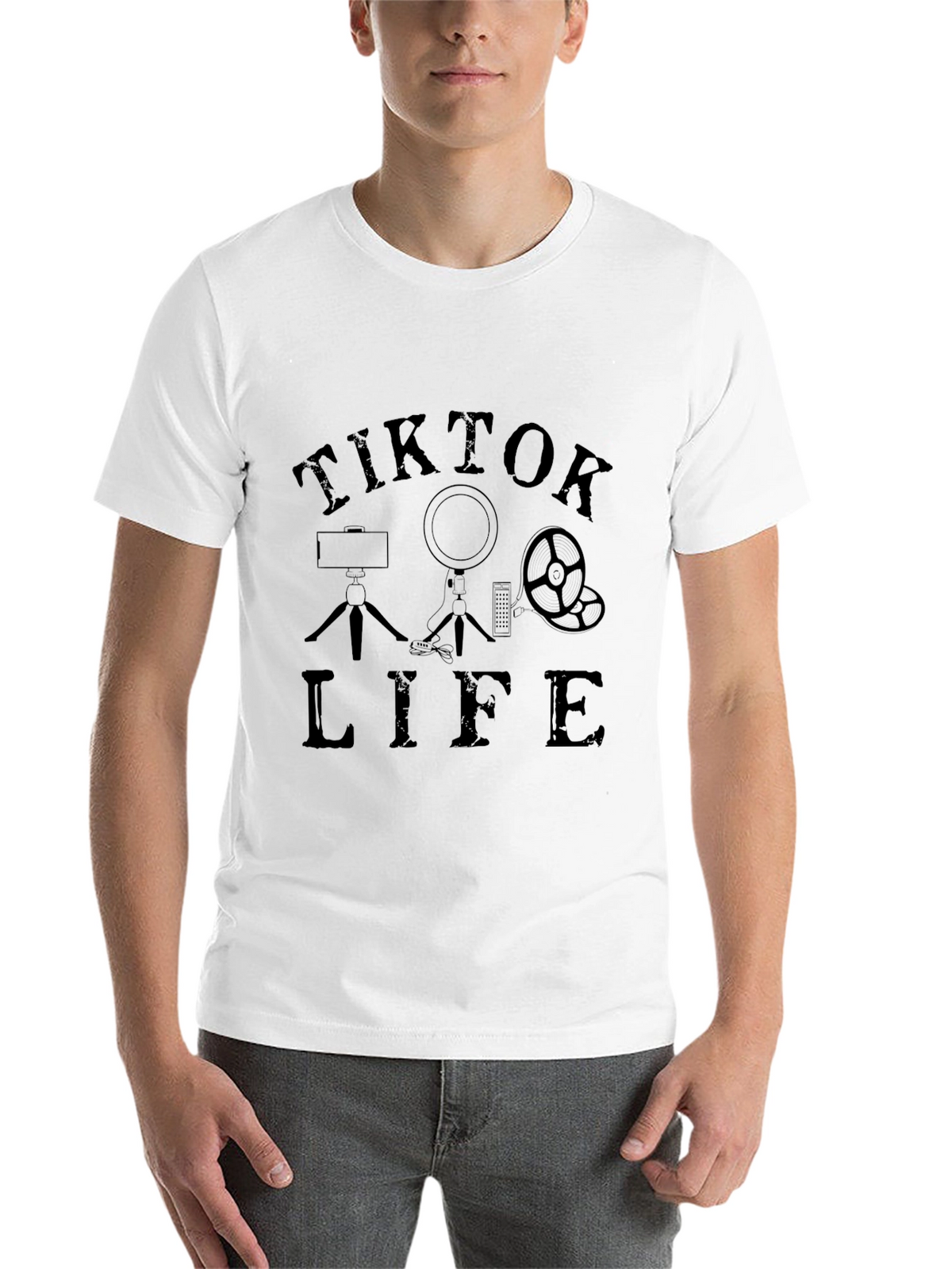 TikTok Life Black T-Shirt