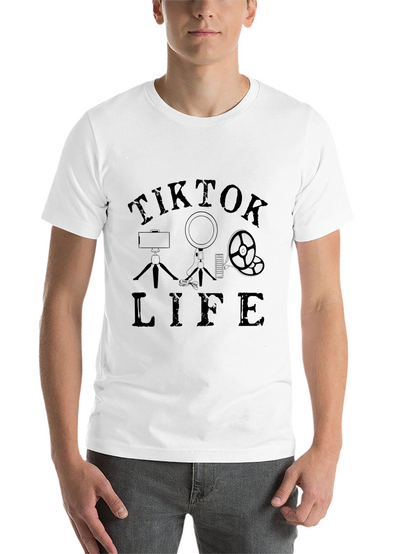 TikTok Life Black T-Shirt