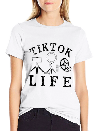 TikTok Life Black T-Shirt