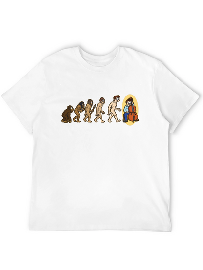 Evolution of Music Funny Bass Player T-Shirt