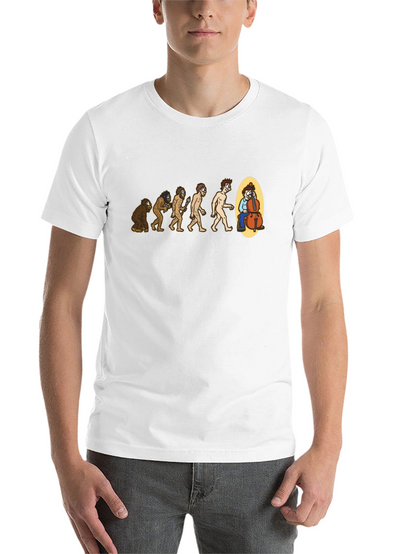 Evolution of Music Funny Bass Player T-Shirt