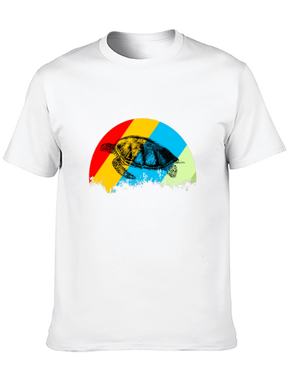 Retro Turtle Graphic Tee - Black
