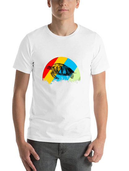 Retro Turtle Graphic Tee - Black