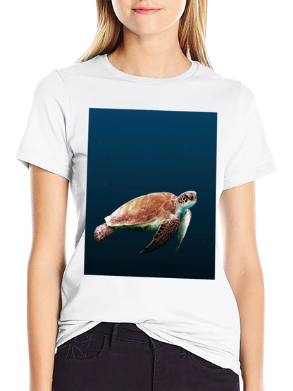 Sea Turtle Graphic Black T-Shirt