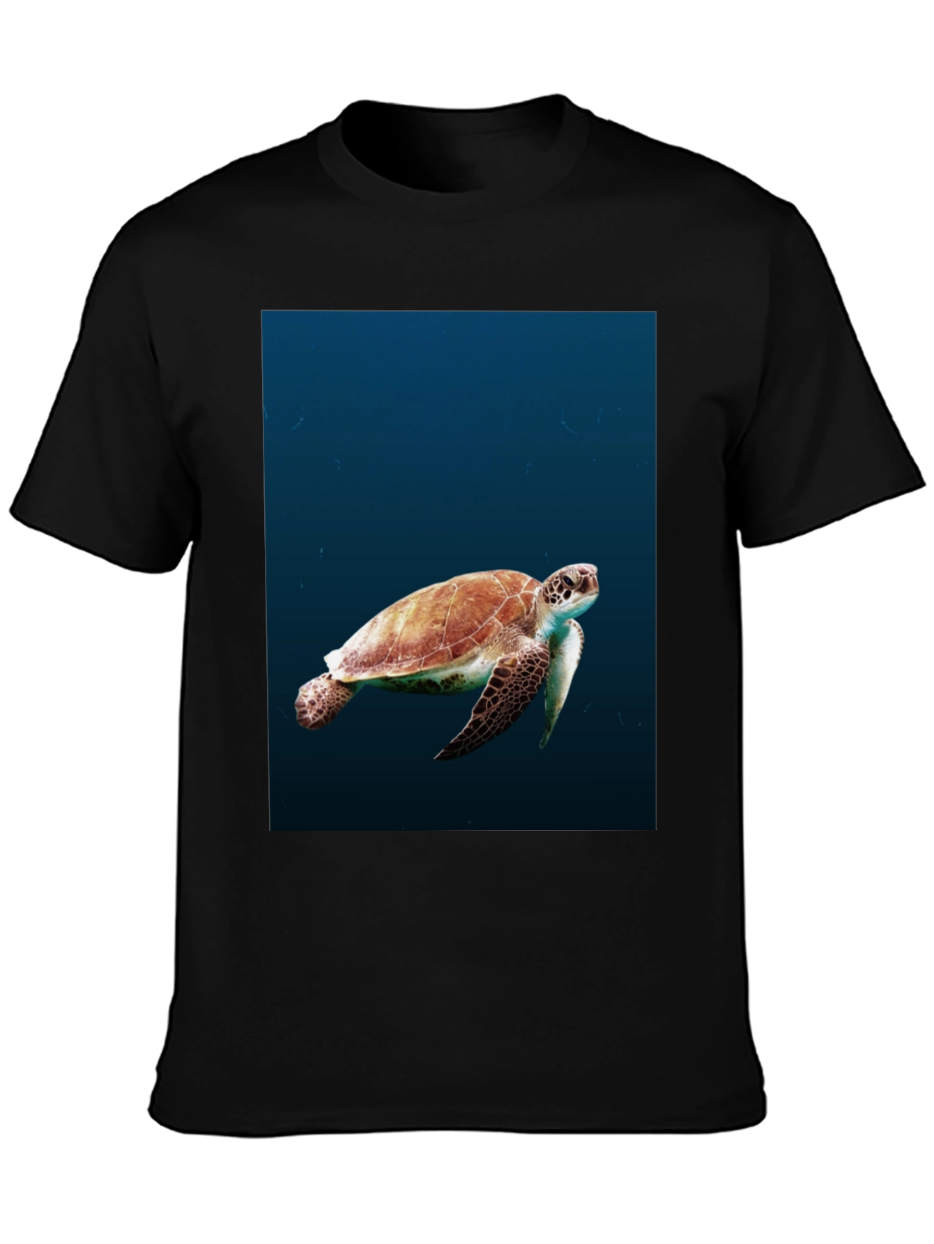 Sea Turtle Graphic Black T-Shirt