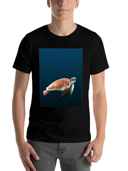 Sea Turtle Graphic Black T-Shirt