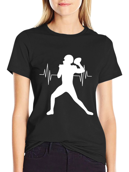 Football Heartbeat T-Shirt: Passion on Display