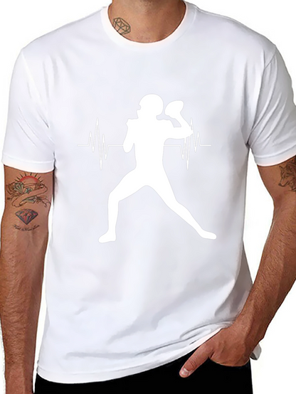 Football Heartbeat T-Shirt: Passion on Display