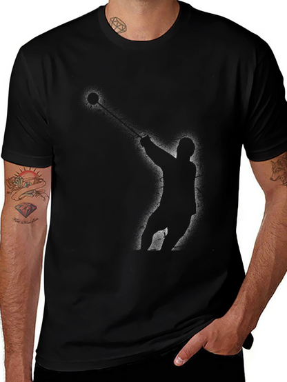 Hammer Throw Silhouette Black T-Shirt