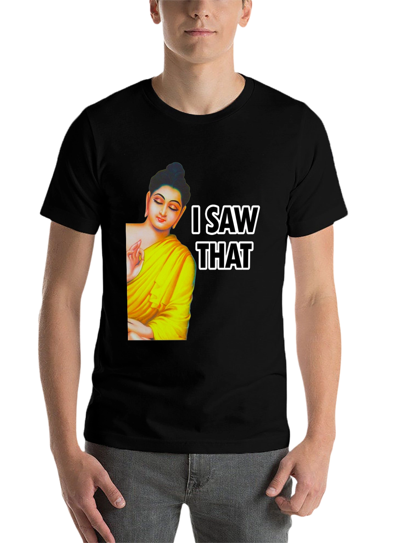 Buddha I Saw That Graphic Print Tee