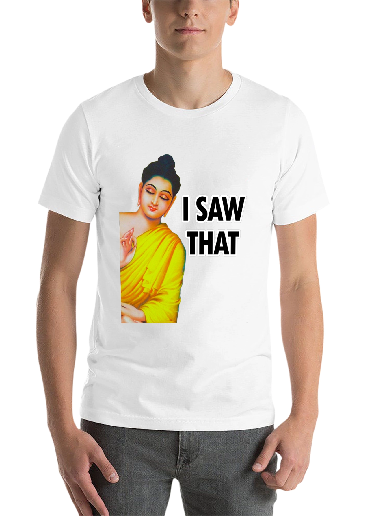 Buddha I Saw That Graphic Print Tee
