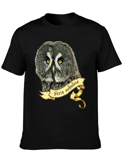 Strix Nebulosa Owl T-Shirt - Mens Graphic Tee