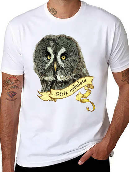 Strix Nebulosa Owl T-Shirt - Mens Graphic Tee