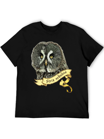 Strix Nebulosa Owl T-Shirt - Mens Graphic Tee
