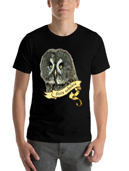 Strix Nebulosa Owl T-Shirt - Mens Graphic Tee