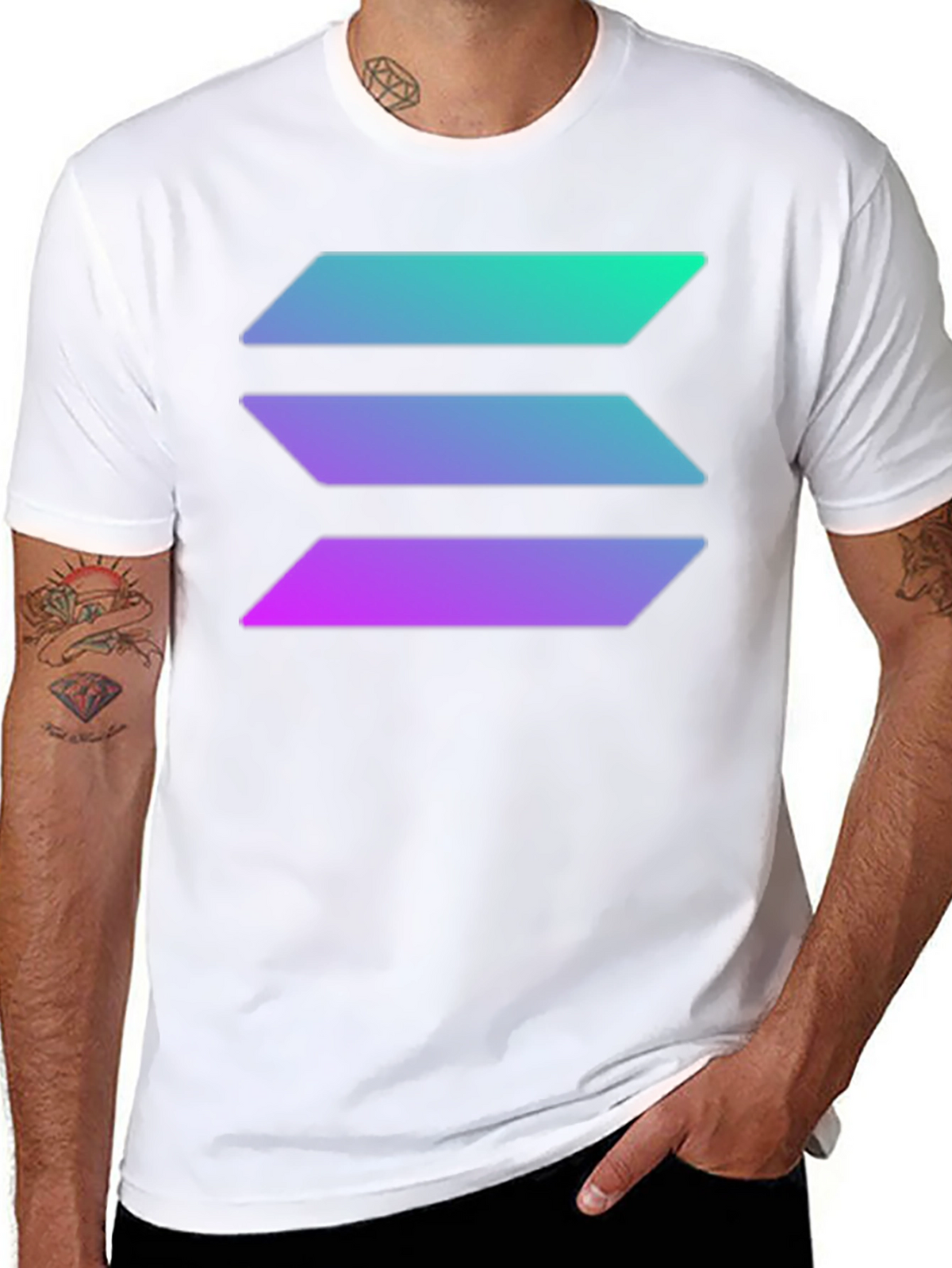 Solana Crypto T-Shirt - Black Tee