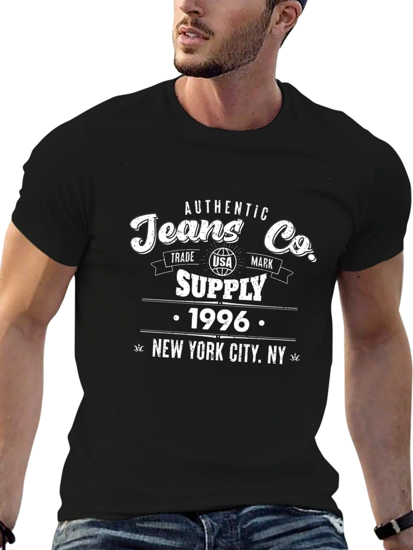 Authentic Jeans Co. Black T-Shirt