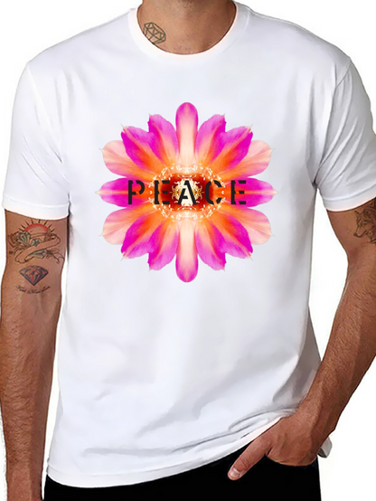 Peace Flower Graphic Tee - Stylish & Comfortable