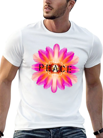 Peace Flower Graphic Tee - Stylish & Comfortable