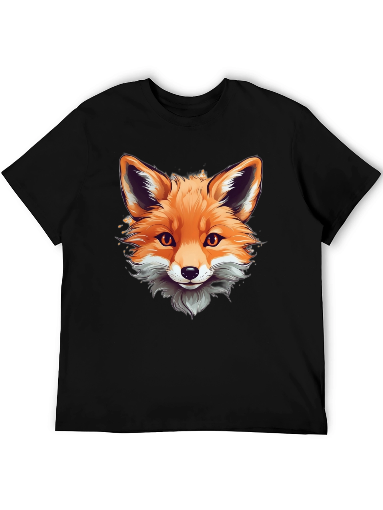 Fox Graphic Tee - Stylish Animal Print Shirt