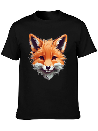 Fox Graphic Tee - Stylish Animal Print Shirt