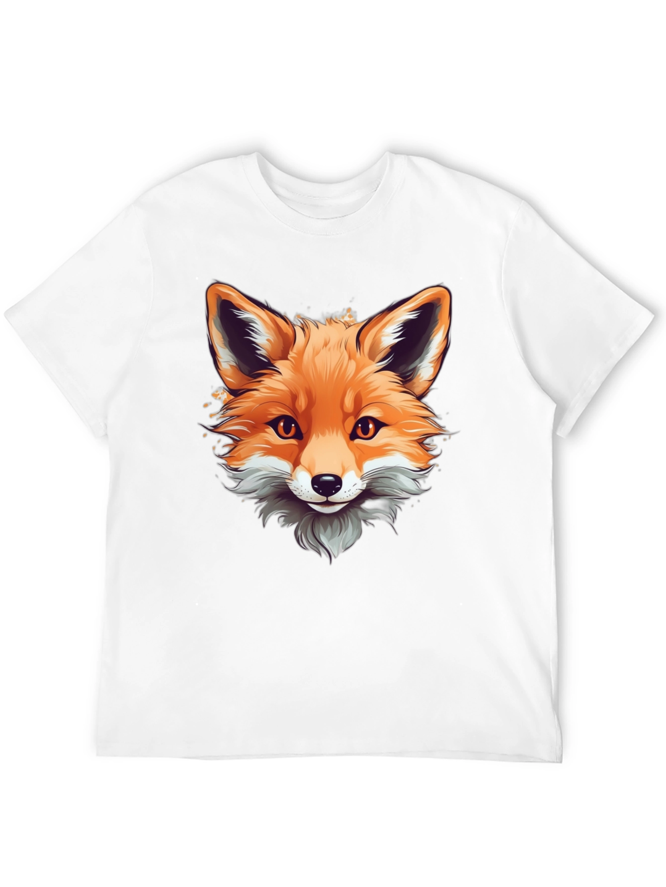 Fox Graphic Tee - Stylish Animal Print Shirt