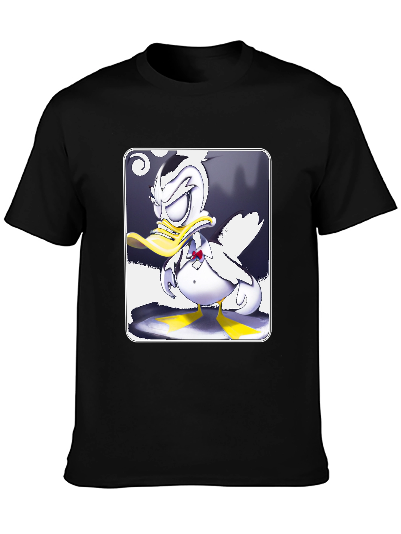 Grumpy Cartoon Duck Graphic Tee
