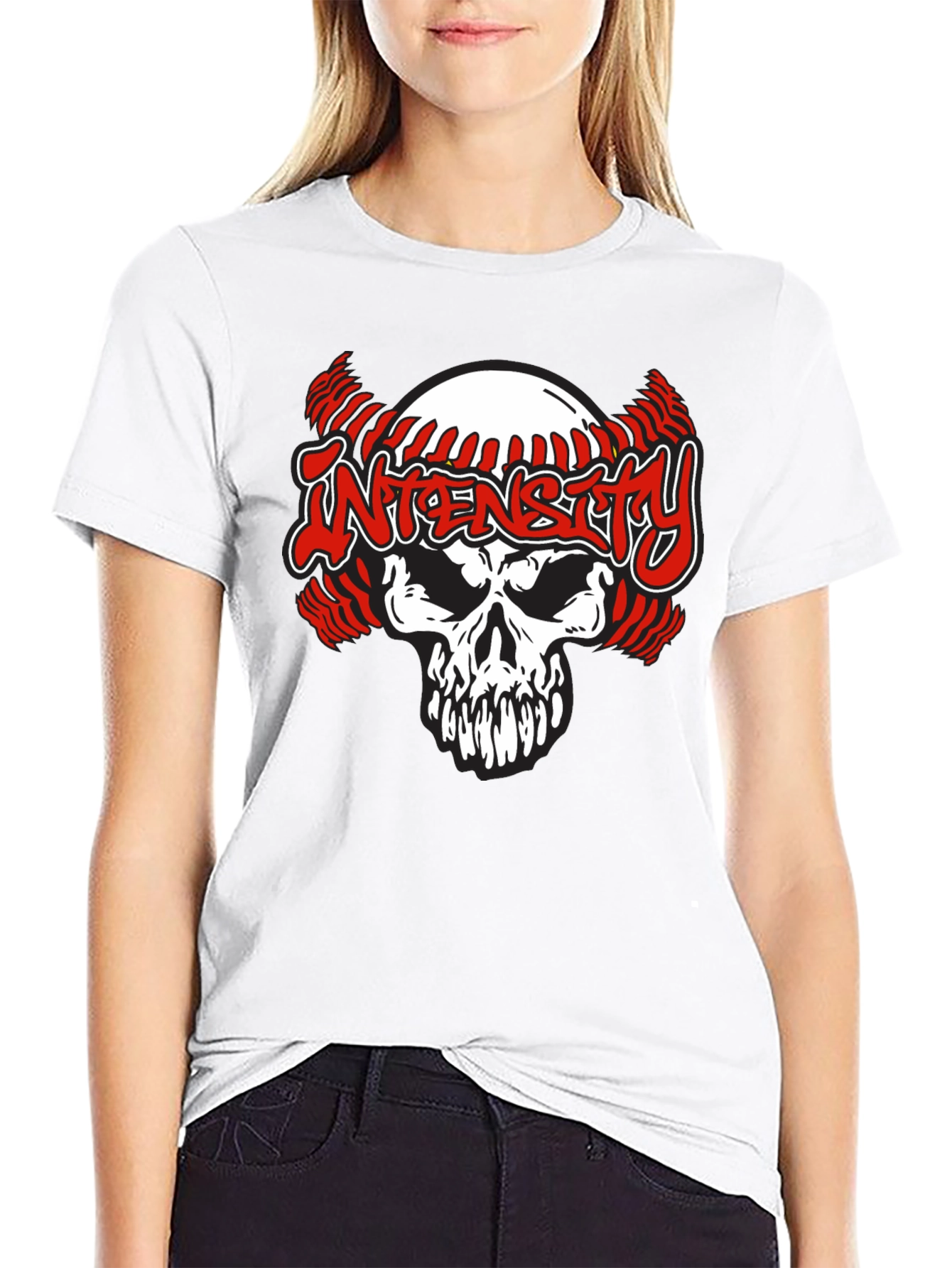Intensity Skull Baseball T-Shirt