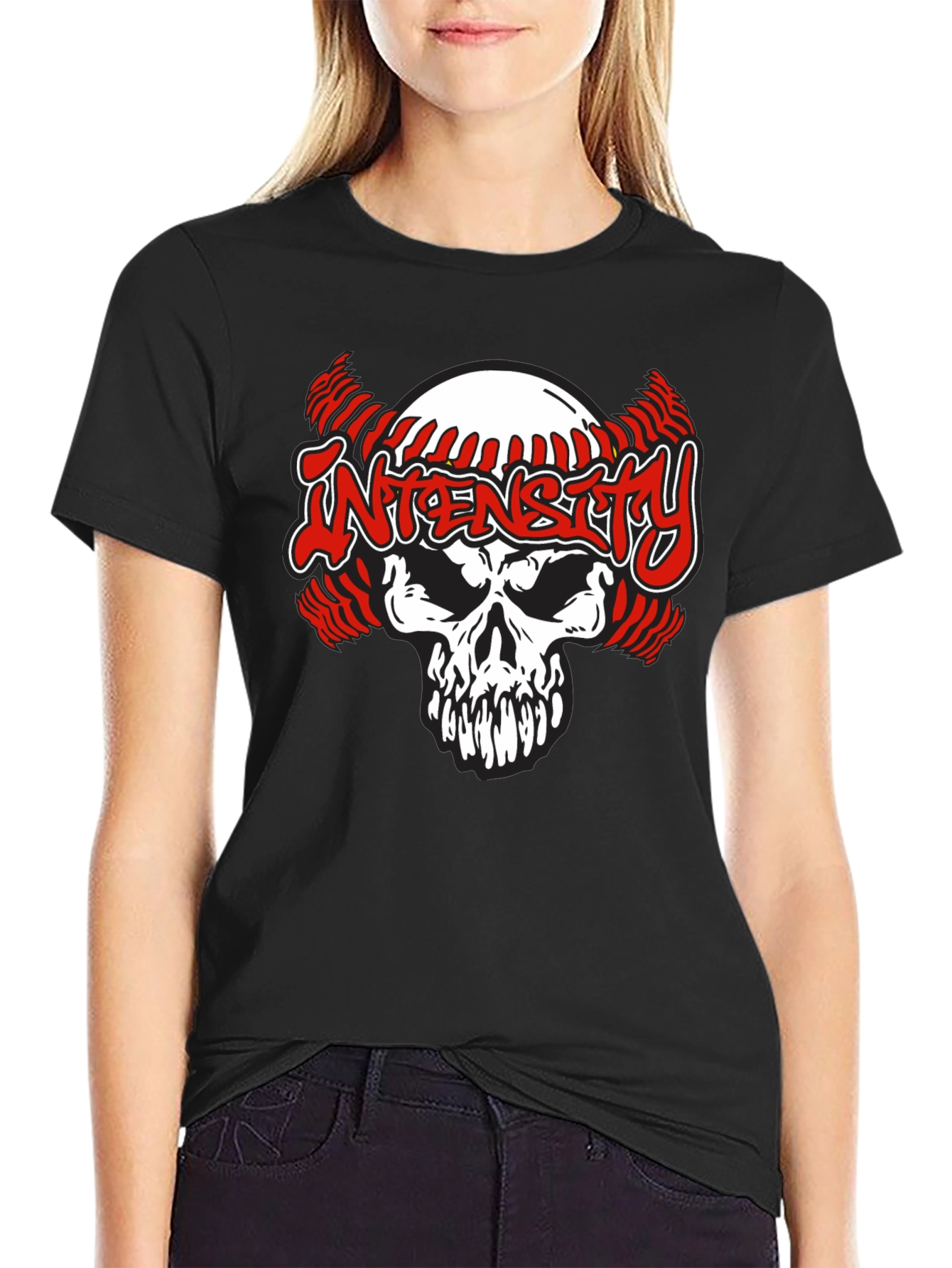 Intensity Skull Baseball T-Shirt