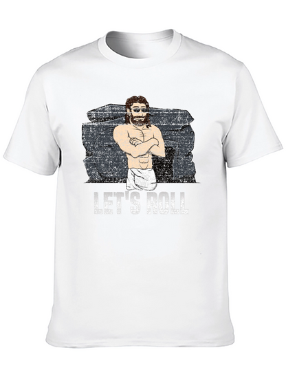 Lets Roll Graphic T-Shirt - Black Cotton Tee