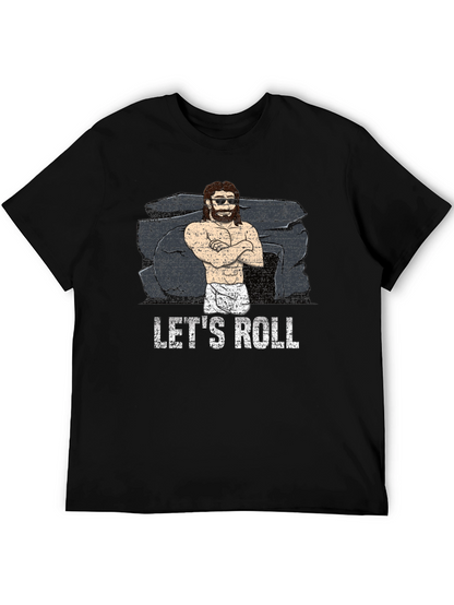 Lets Roll Graphic T-Shirt - Black Cotton Tee