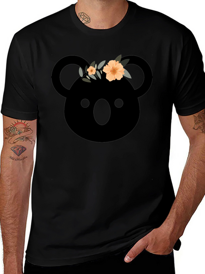 Koala with Flower Crown Graphic T-Shirt