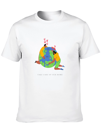 Love Our Earth Graphic Tee - Black Cotton