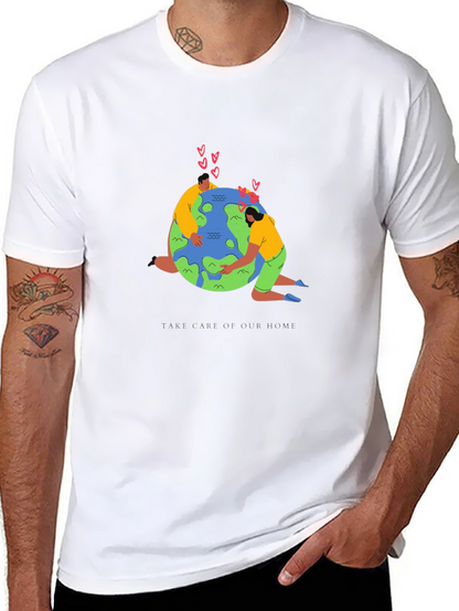 Love Our Earth Graphic Tee - Black Cotton