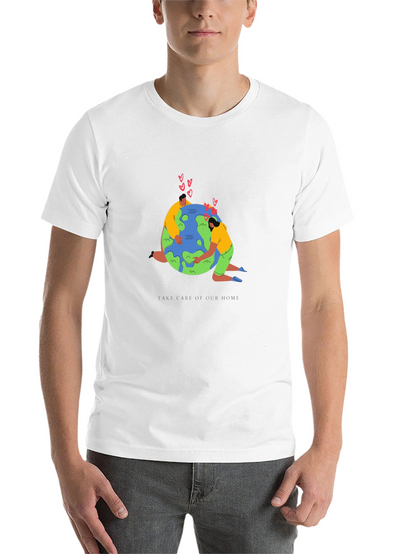 Love Our Earth Graphic Tee - Black Cotton