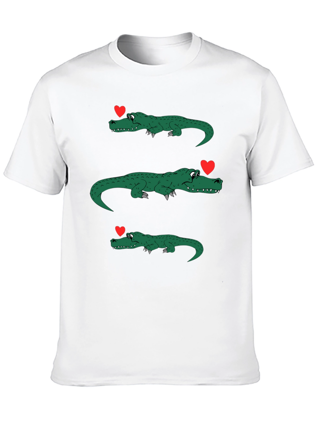Alligator Love Mens Black Graphic Tee