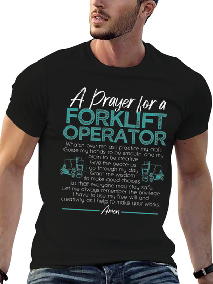 Forklift Operator Prayer T-Shirt