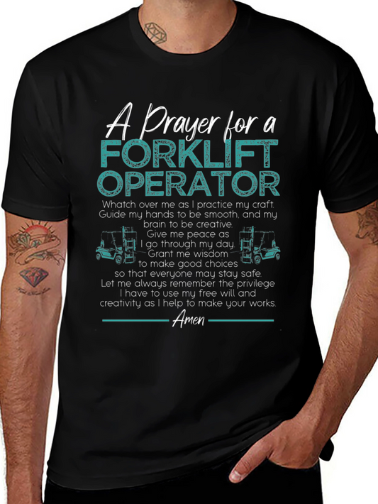 Forklift Operator Prayer T-Shirt